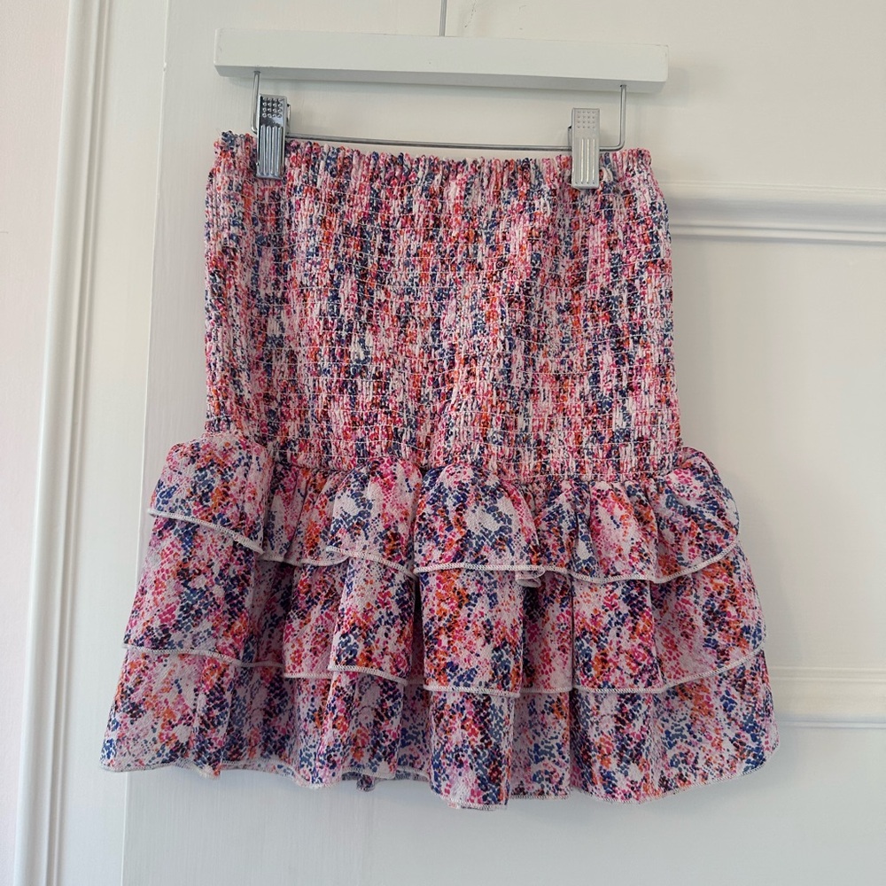 OLIVIACEOUS multi-colored mini skirt